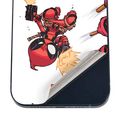 Marvel Deadpool Babypool Shooting iPhone 17 Pro Skin